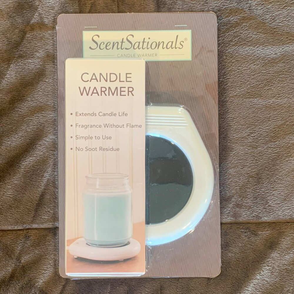 ScentSationals ELECTRIC CANDLE WARMER, CANDLE PLATE, NEW IN PACKAGING
